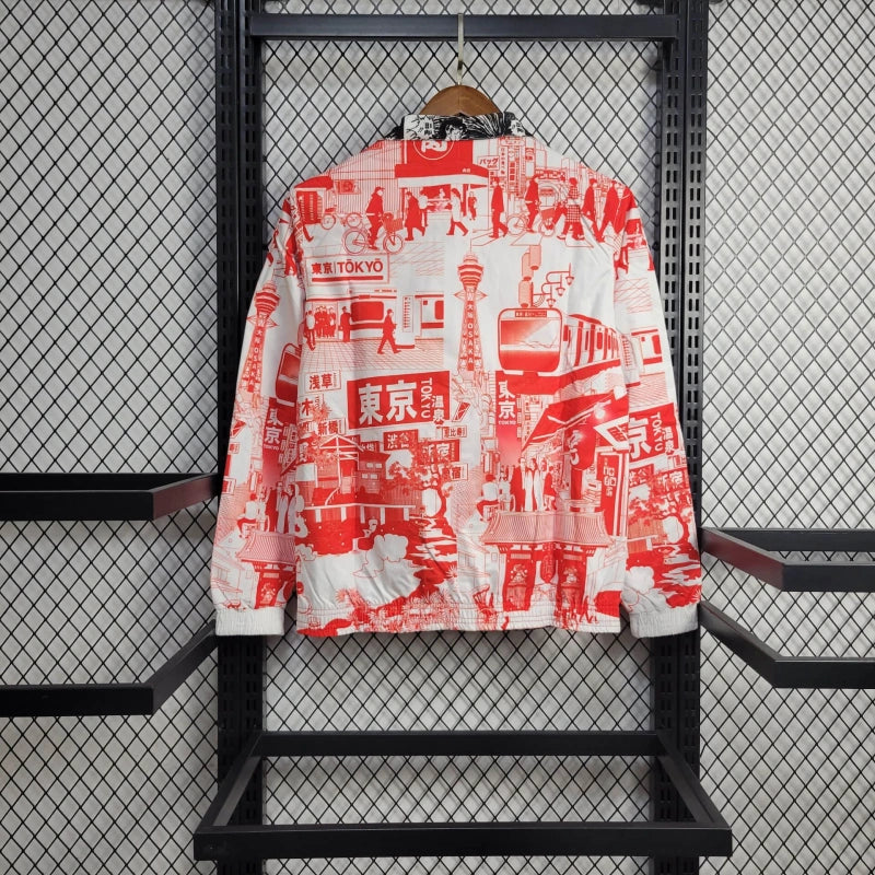 Japonsko oboustranná bunda větrovka